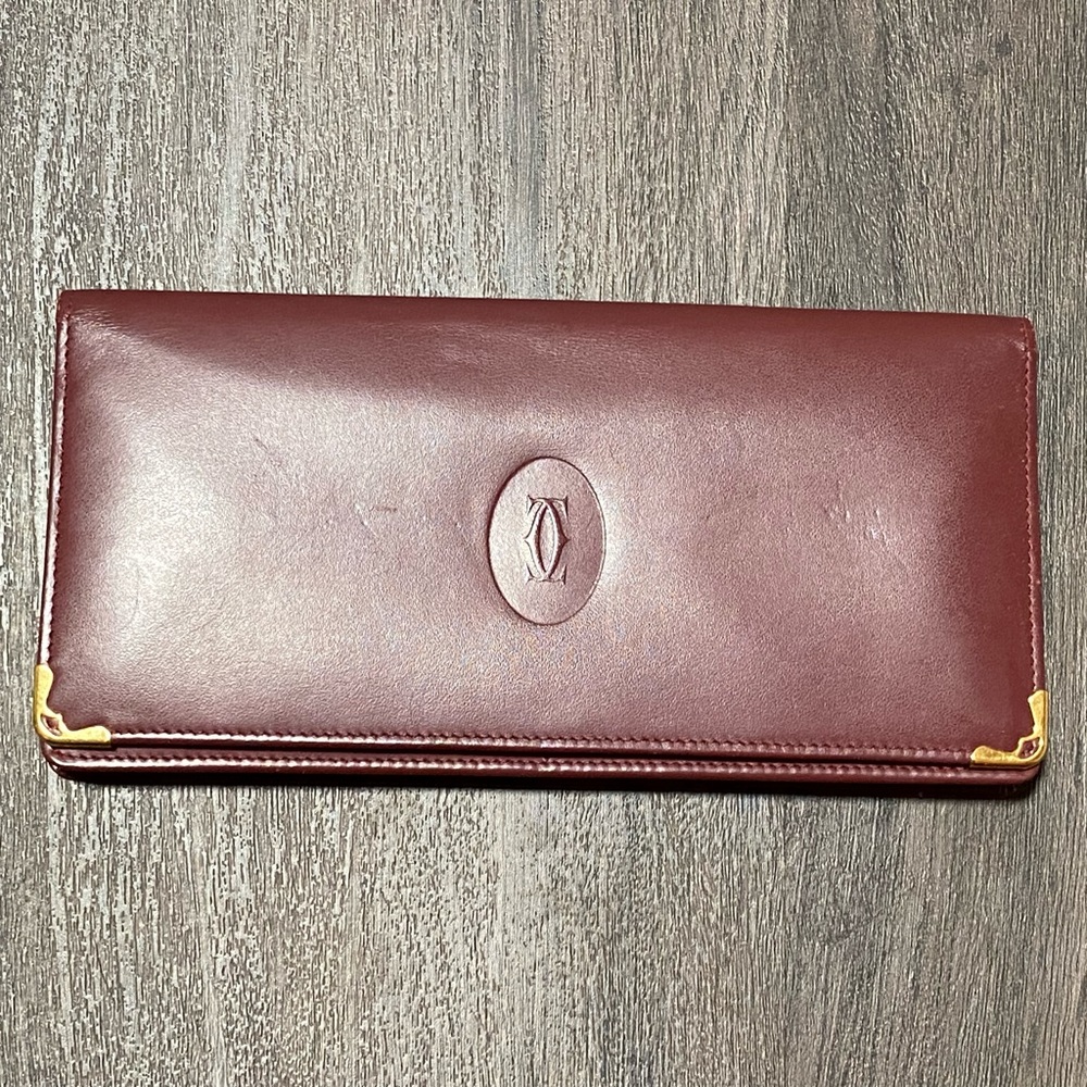 Cartier Burgundy Continental Wallet